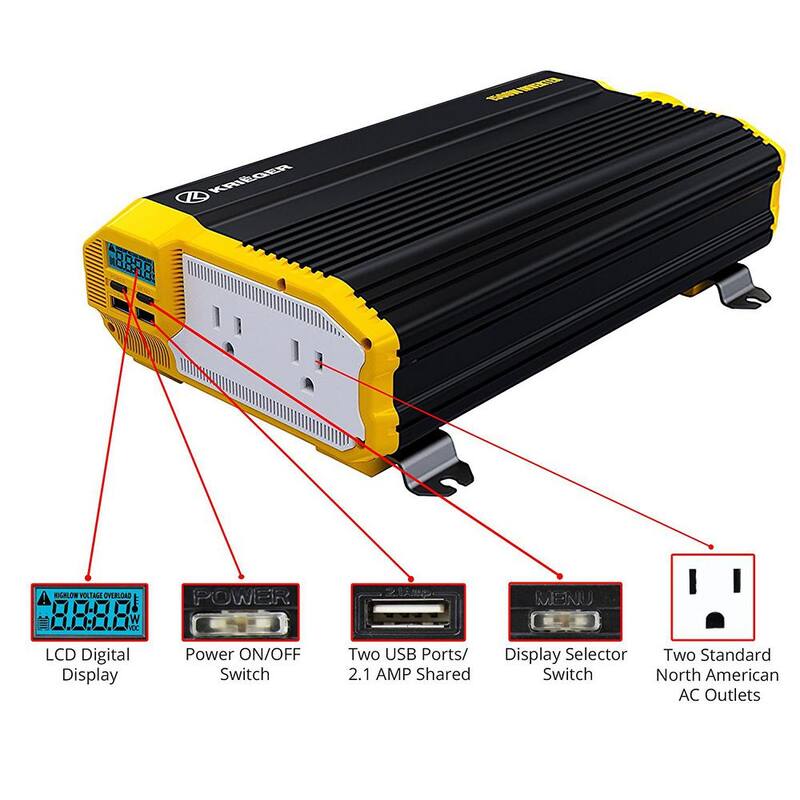 Krieger 1500-Watt Power Inverter - KR1500