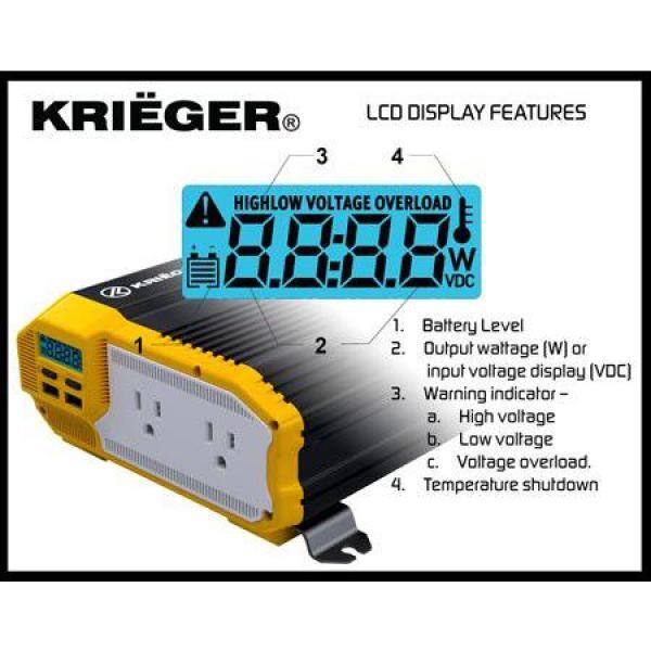 Krieger 1500-Watt Power Inverter - KR1500