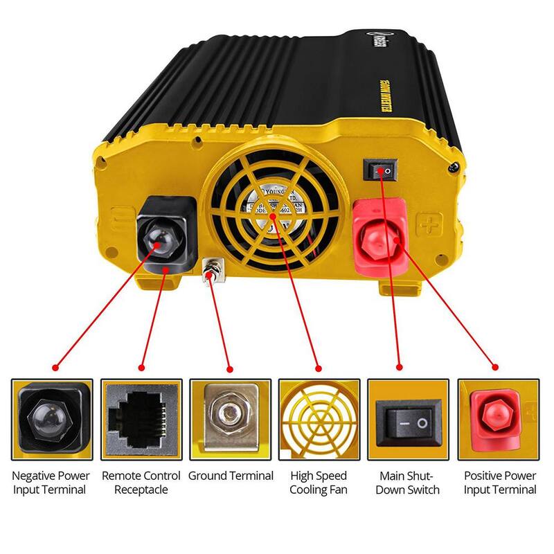 Krieger 1500-Watt Power Inverter - KR1500