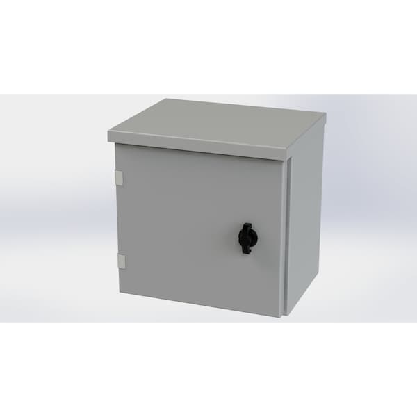 Saginaw Control & Engineering Galvanized Steel Electrical Enclosures, 12 in H, 8 in D, 12 in W, NEMA 3R, Hinged - SCE-12R1208LP