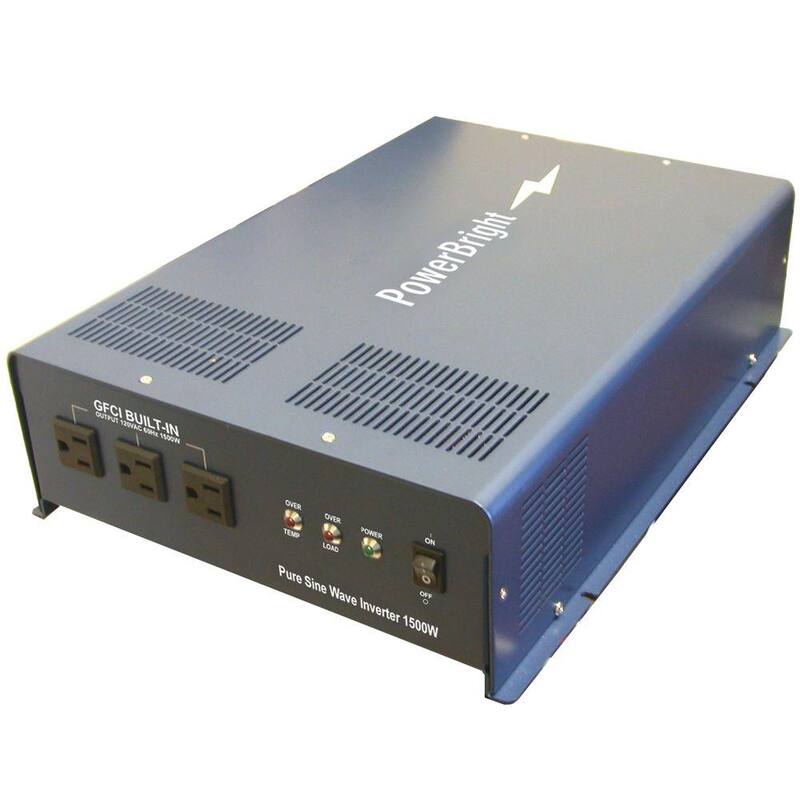 Power Bright 12-Volt DC to AC 1500-Pure Sine Inverter - APS1500-12