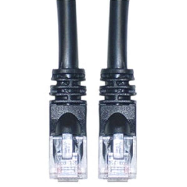 Cable Wholesale CableWholesale 10X8-02220 Cat6 Black Ethernet Patch Cable  Snagless Molded Boot  20 foot - 10X8-02220