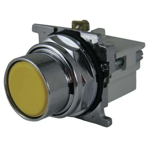 Botón de empuje no iluminado Eaton Cutler-Hammer, amarillo - 10250T104-2