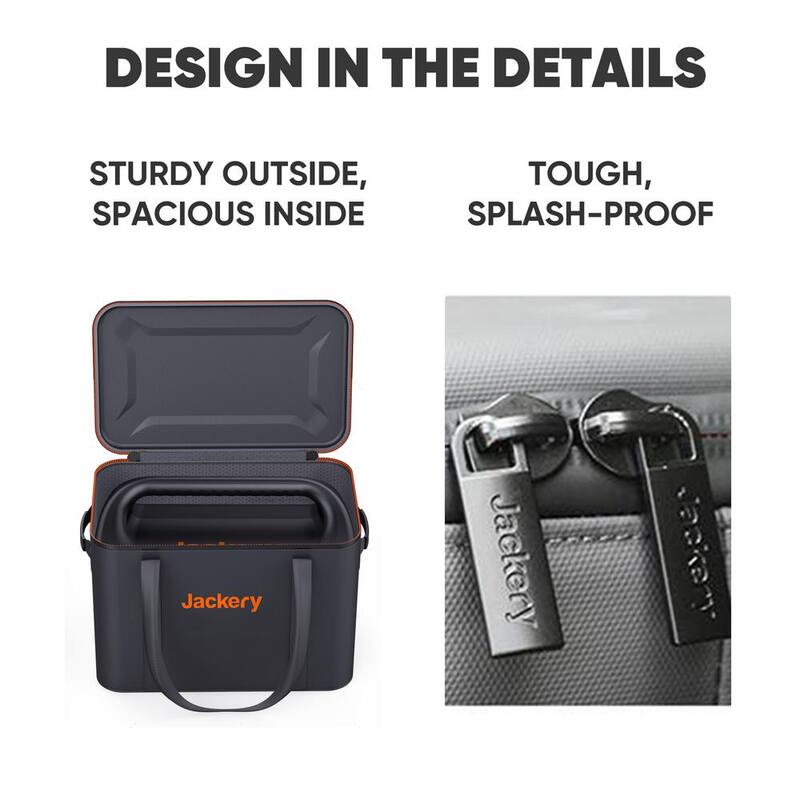 Jackery Carrying Case Bag (M Size) for Explorer 880/1000 Pro - Black (Power Station Not Included) - Bag Medium Size