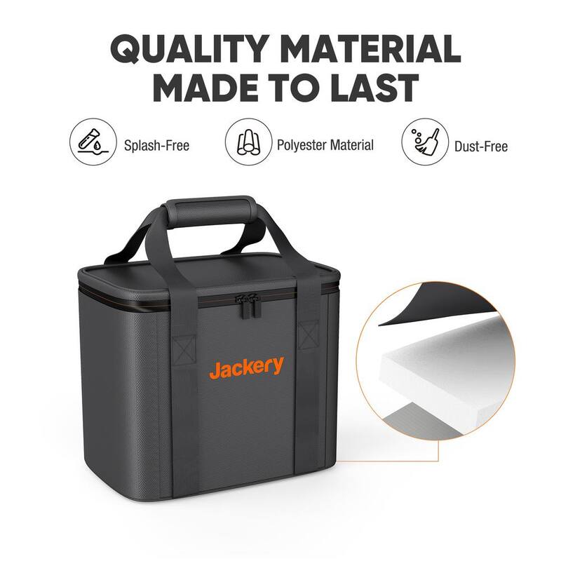 Jackery Carrying Case Bag (M Size) for Explorer 880/1000 Pro - Black (Power Station Not Included) - Bag Medium Size
