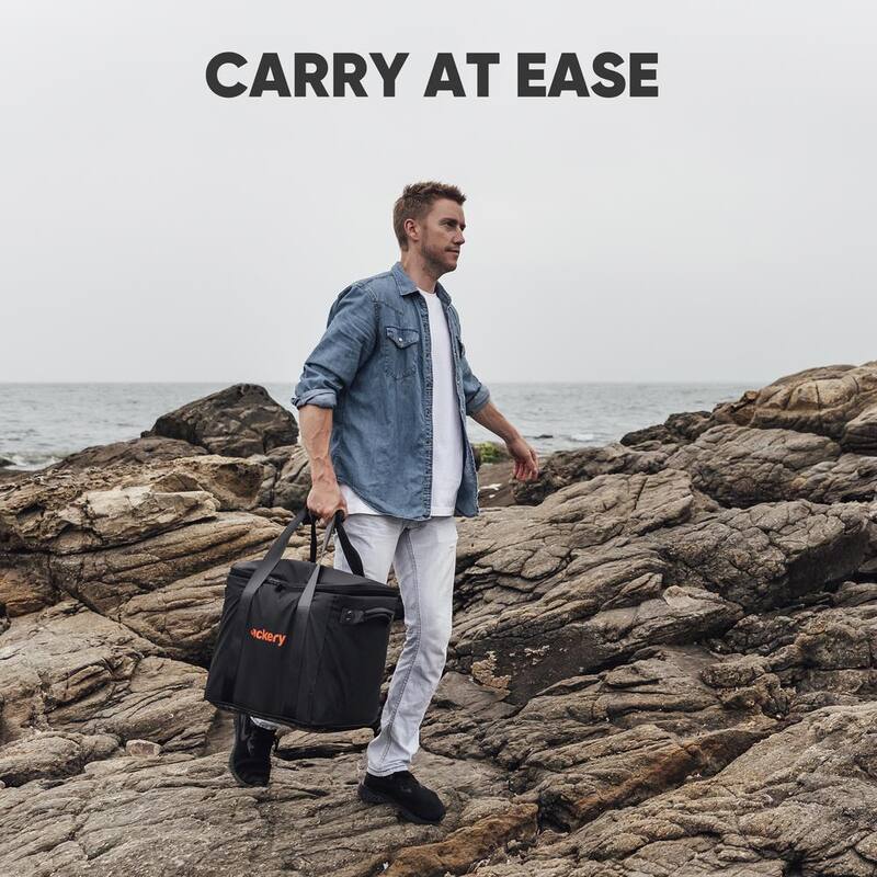Jackery Carrying Case Bag (L Size) for Explorer 1500/2000 Pro - Black (Power Station Not Included) - Bag Large Size