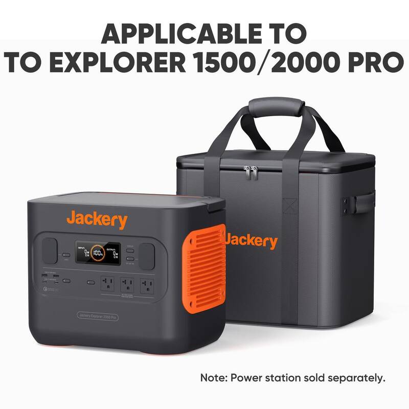 Jackery Carrying Case Bag (L Size) for Explorer 1500/2000 Pro - Black (Power Station Not Included) - Bag Large Size