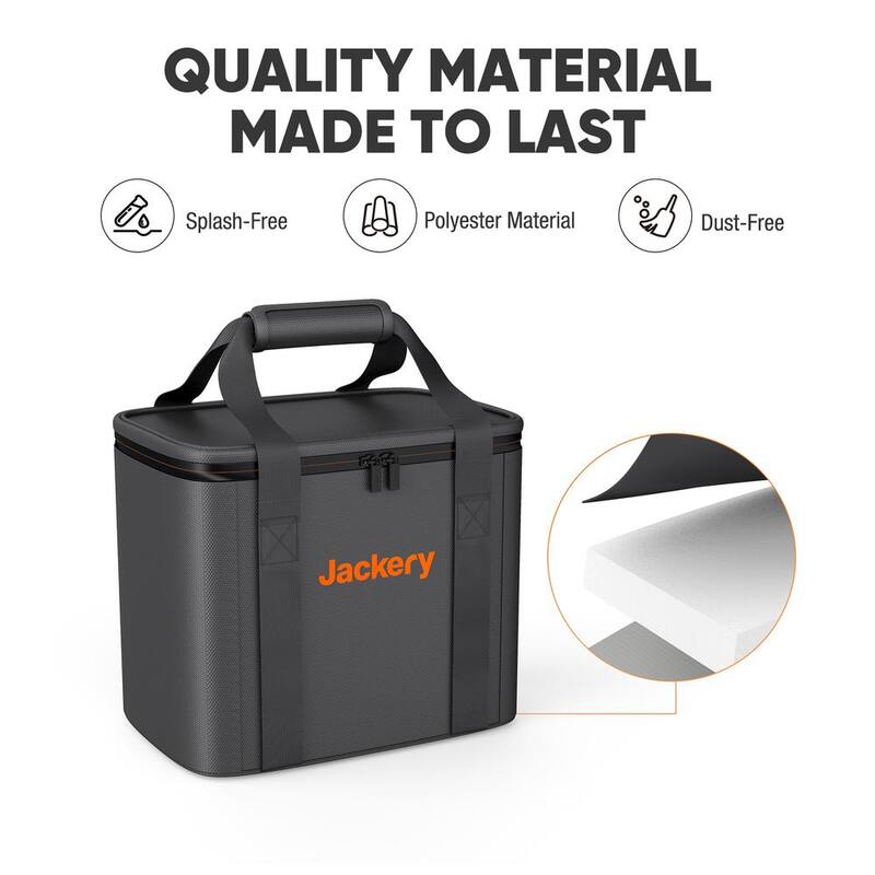 Jackery Carrying Case Bag (S Size) for Explorer 290/550, Black (Power Station Not Included) - Bag Small Size
