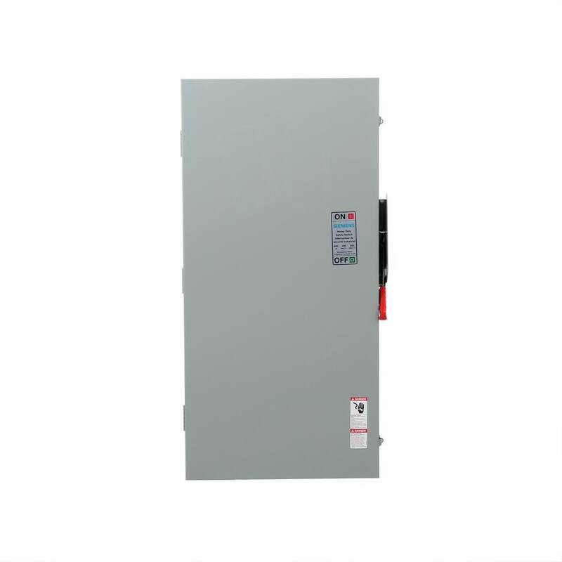 Siemens Heavy Duty 400 Amp 240-Volt Double Pole Outdoor Fusible Safety Switch - HF225NRA