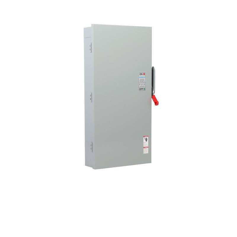 Siemens Heavy Duty 600 Amp 240-Volt 3-Pole Outdoor Fusible Safety Switch - HF326NRA