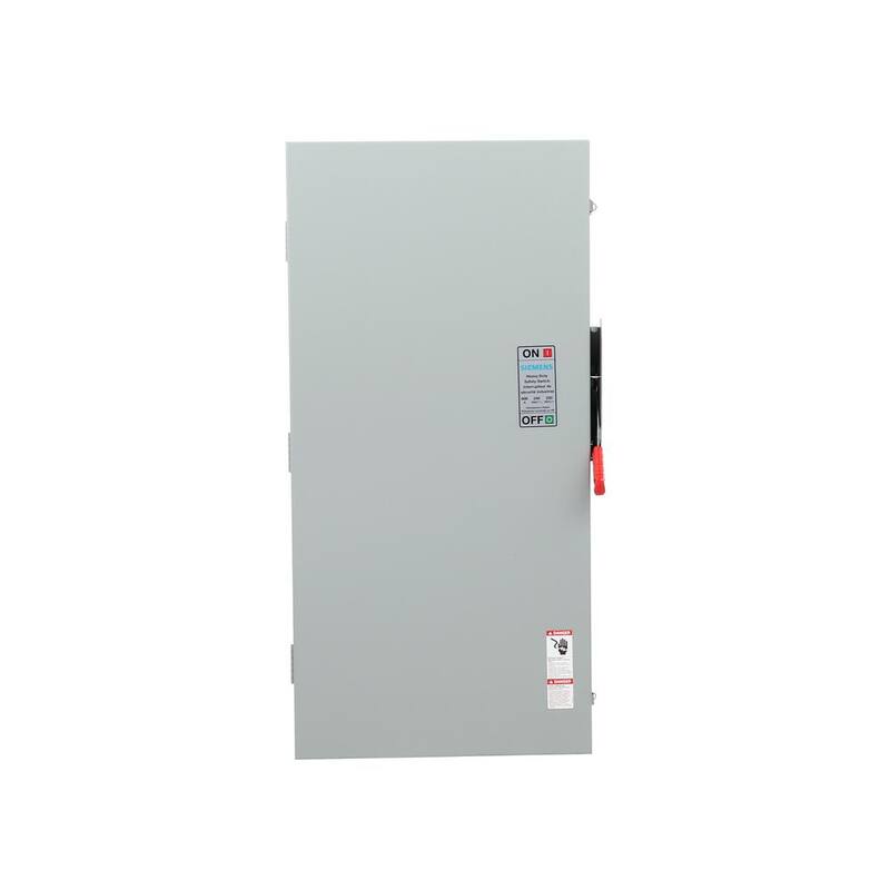 Siemens Heavy Duty 600 Amp 240-Volt 3-Pole Outdoor Fusible Safety Switch - HF326NRA