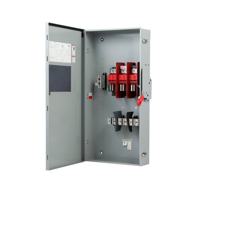 Siemens Heavy Duty 600 Amp 600-Volt 3-Pole Outdoor Fusible Safety Switch with Neutral - HF366NRA