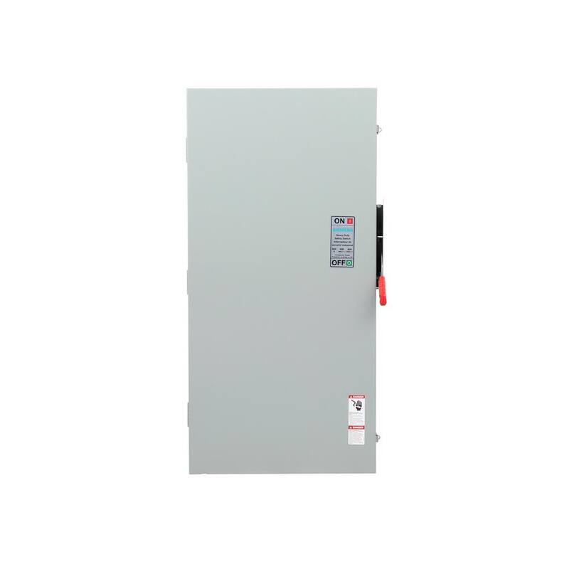 Siemens Heavy Duty 600 Amp 600-Volt 3-Pole Outdoor Fusible Safety Switch with Neutral - HF366NRA