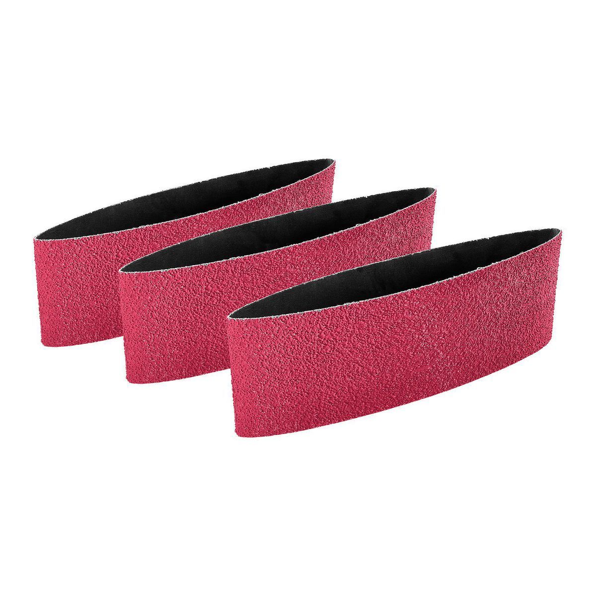 Bauer 4 pulgadas x 24 pulgadas, bandas de lija de grano 50 con zirconio aluminio, paquete de 3 - 58858