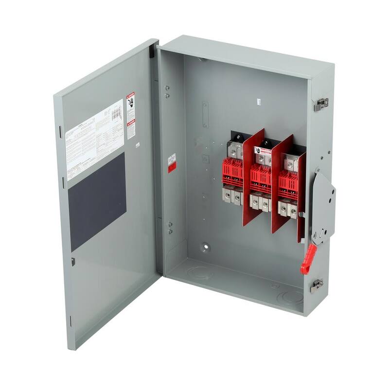 Siemens Heavy Duty 400 Amp 600-Volt 3-Pole Outdoor Non-Fusible Safety Switch - HNF365RA