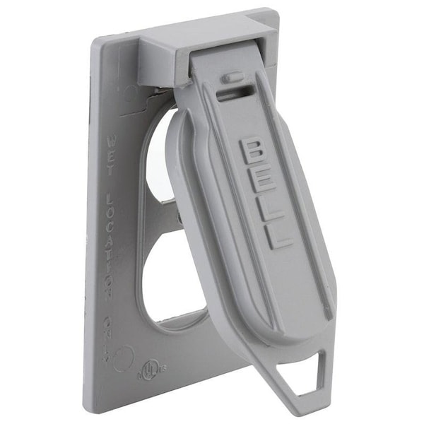 Hubbell Enclosure Cover, 4.563 in. H x 2.813 in. W x 0.797 in. L, Metallic - 5146-0