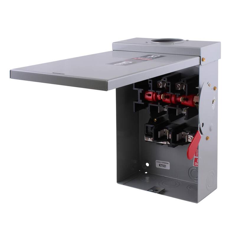 GE 60 Amp 240-Volt Fusible Outdoor General-Duty Safety Switch - TG3222R