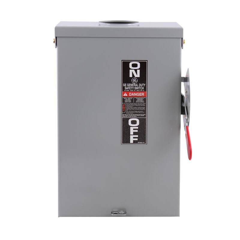 GE 60 Amp 240-Volt Fusible Outdoor General-Duty Safety Switch - TG3222R
