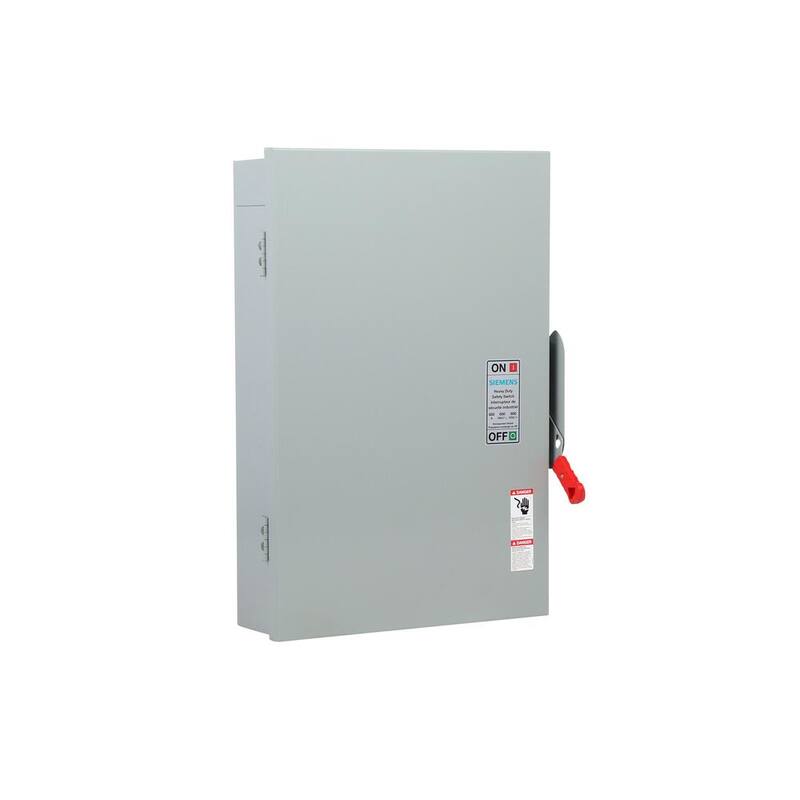 Siemens Heavy Duty 600 Amp 600-Volt 3-Pole Outdoor Non-Fusible Safety Switch - HNF366RA