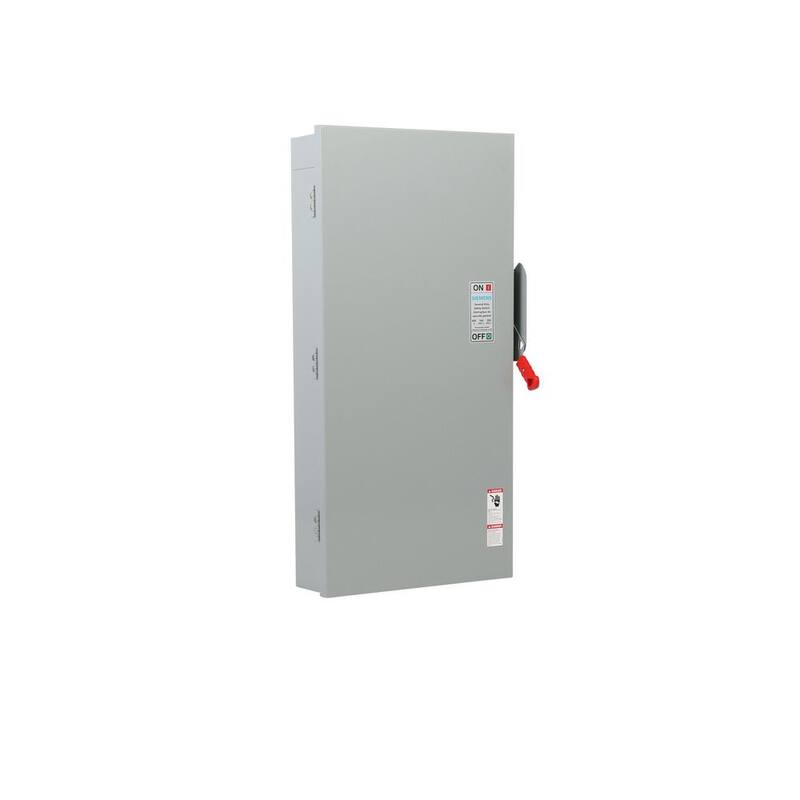 Siemens General Duty 600 Amp 240-Volt 3-Pole Indoor Fusible Safety Switch - GF326NA