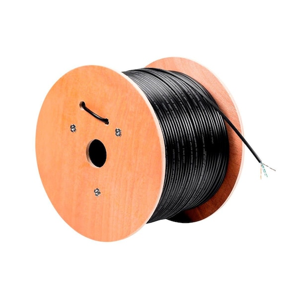 Monoprice Cat5e Ethernet Bulk Cable - Outdoor Gel-filled Direct Burial_ UTP_ Sol - 21868