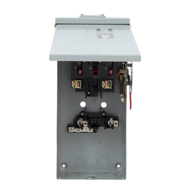 GE 100 Amp 240-Volt Fusible Outdoor General-Duty Safety Switch - TG3223R