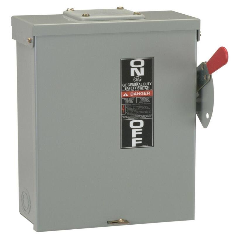 GE 100 Amp 240-Volt Fusible Outdoor General-Duty Safety Switch - TG3223R