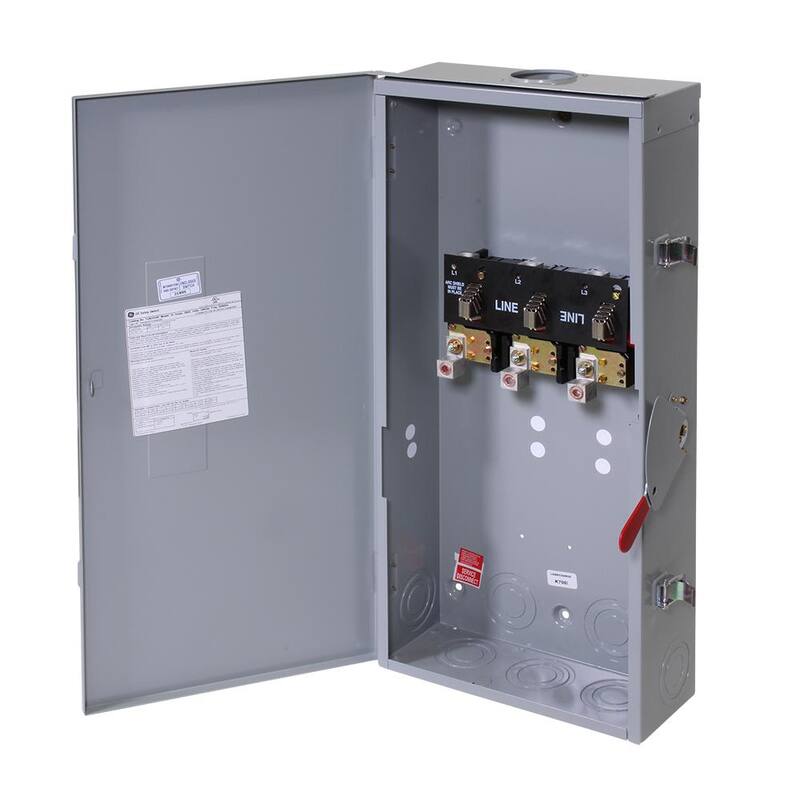 GE 200 Amp 240-Volt Non-Fused Outdoor General-Duty Safety Switch - TGN3324R