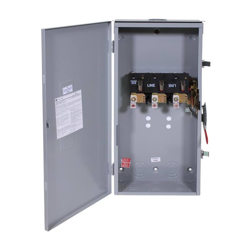 GE 200 Amp 240-Volt Non-Fused Outdoor General-Duty Safety Switch - TGN3324R