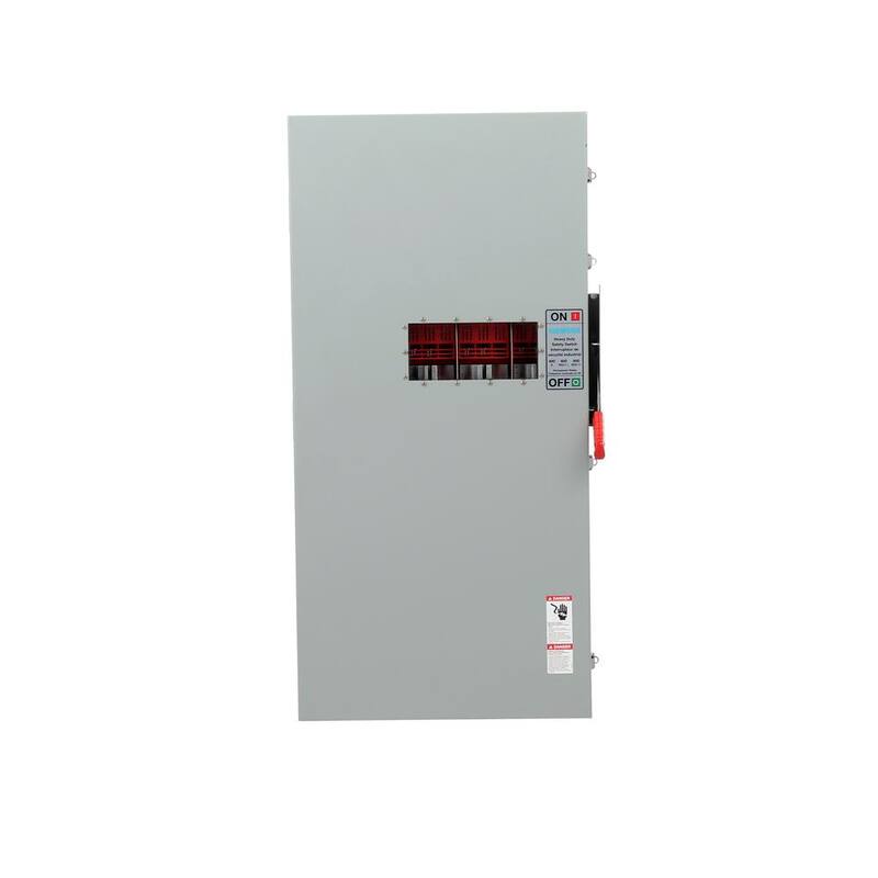 Siemens Heavy Duty 400 Amp 600-Volt 3-Pole Type 12 Fusible Safety Switch with Window - HF365JWA