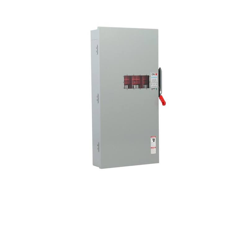 Siemens Heavy Duty 400 Amp 600-Volt 3-Pole Type 12 Fusible Safety Switch with Window - HF365JWA