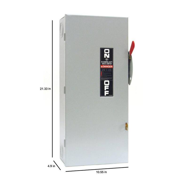 GE 100 Amp 240-Volt Non-Fuse Indoor Safety Switch - TGN3323