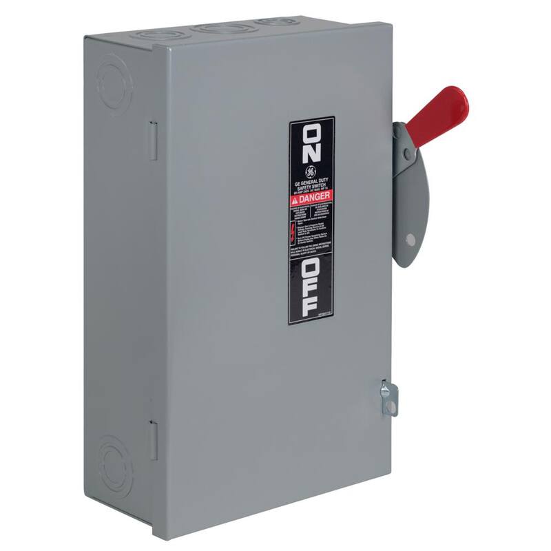 GE 60 Amp 240-Volt Non-Fuse Indoor Safety Switch - TGN3322