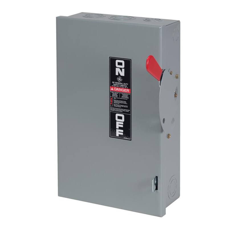 GE 60 Amp 240-Volt Non-Fuse Indoor Safety Switch - TGN3322