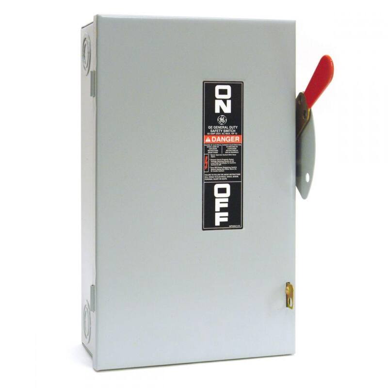 GE 60 Amp 240-Volt Fusible Indoor General-Duty Safety Switch - TG3222