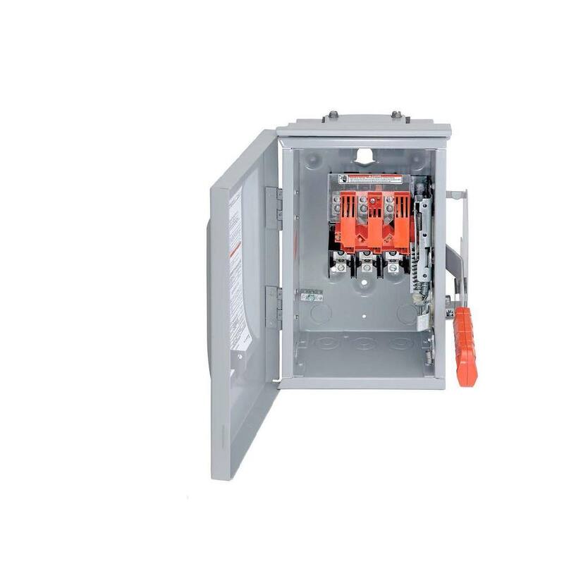 Siemens Heavy Duty 30 Amp 600-Volt 3-Pole Outdoor Non-Fusible DC Photovoltaic Rated Safety Switch - US2:HNF361RPV