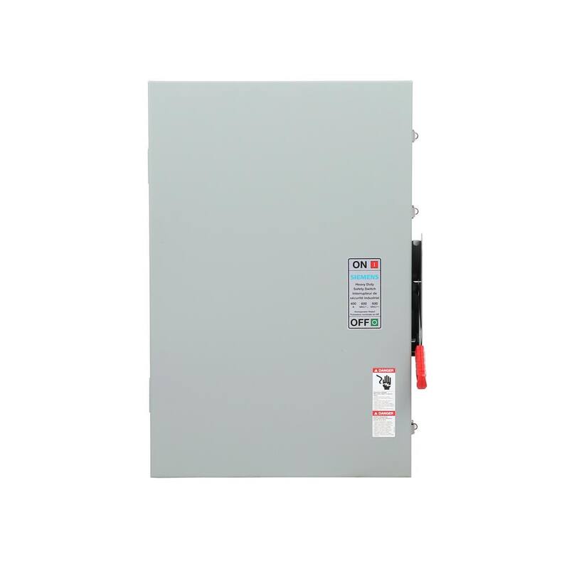Siemens Heavy Duty 400 Amp 600-Volt 3-Pole Type 12 Non-Fusible Safety Switch - HNF365JA