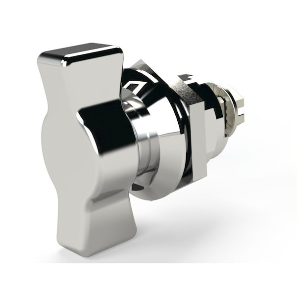 Saginaw Control & Engineering Quarter Turn Wing Knob Non-Locking Chrome - SCE-DLWKC