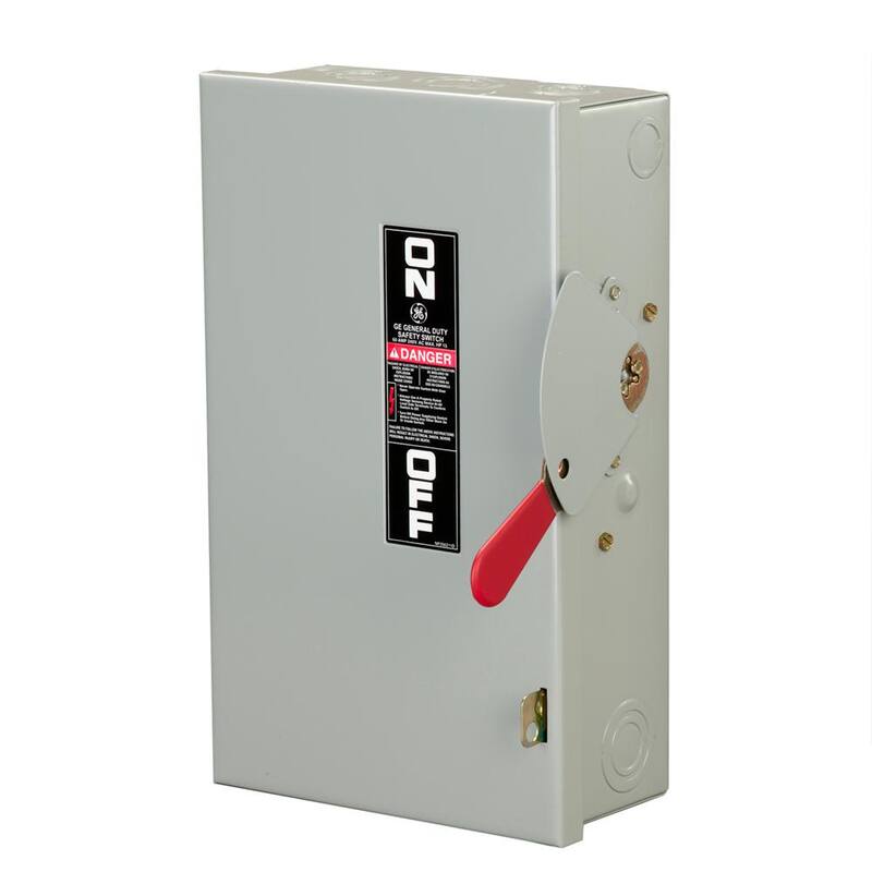 GE 60 Amp 240-Volt Fusible Indoor General-Duty Safety Switch - TG4322