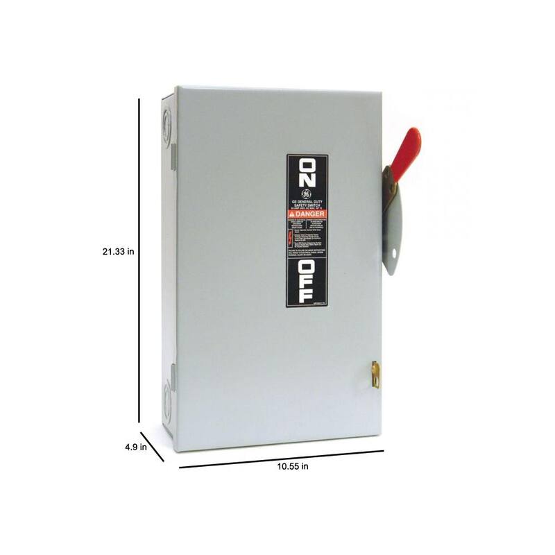 GE 100 Amp 240-Volt Fusible Indoor General-Duty Safety Switch - TG3223