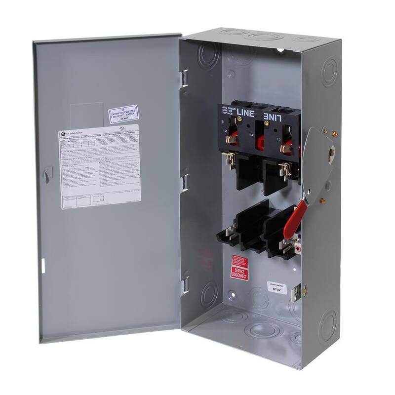 GE 100 Amp 240-Volt Fusible Indoor General-Duty Safety Switch - TG3223