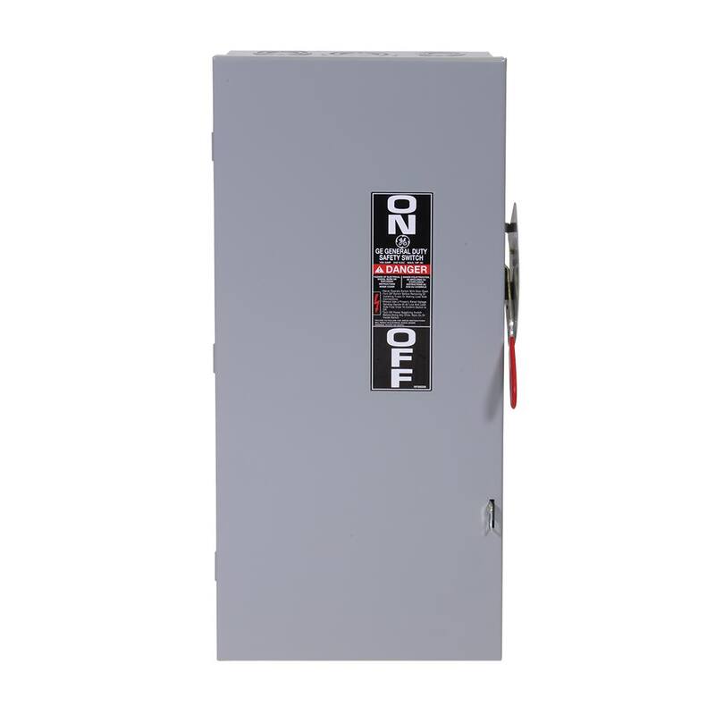 GE 100 Amp 240-Volt Fusible Indoor General-Duty Safety Switch - TG3223