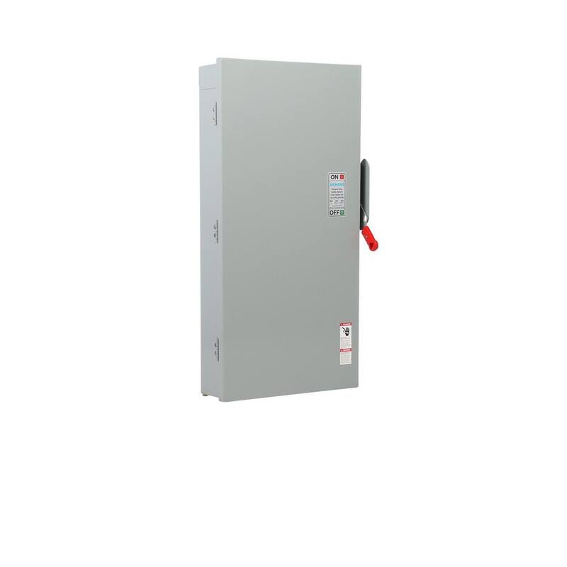 Siemens General Duty 600 Amp 240-Volt Double Pole Indoor Fusible Safety Switch - GF226NA
