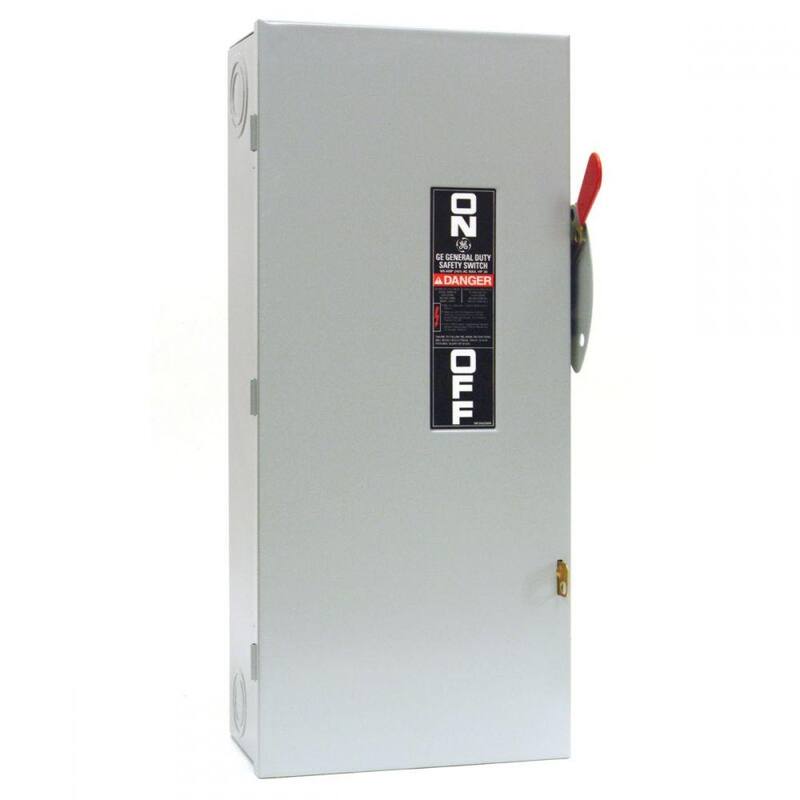 GE 100 Amp 240-Volt Fusible Indoor General-Duty Safety Switch - TG4323