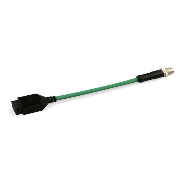 Antaira M12 X Code 8P Macho a RJ45 Hembra, 10 CM - CB-M12X8PM-10CM