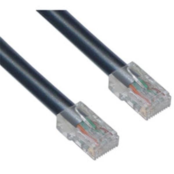 Cable Wholesale CableWholesale 10X6-12250 Cat5e Black Ethernet Patch Cable  Bootless  50 foot - 10X6-12250