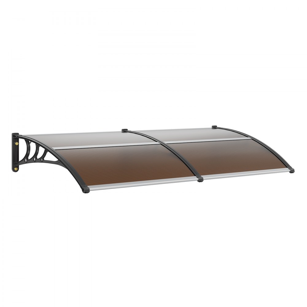 VEVOR Window Door Awning Canopy 80" x 40", UPF 50+ Polycarbonate Entry Door Outdoor Window Awning Exterior, Front Door Overhang Awning for Sun Shutter, UV, Rain, Snow Protection, Hollow Sheet - MCZYPYCZS4080TPECV0