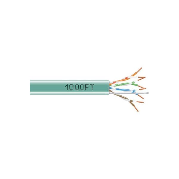 Wavenet Wavenet 6E04SRGR, Network Cable, Shielded PVC, CAT 6E, FTP, 550 MHz, 1000 Ft Green - 6E04SRGR