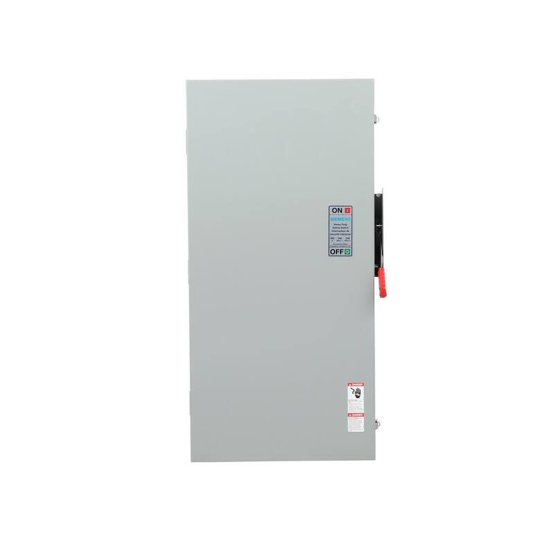 Siemens Heavy Duty 400 Amp 240-Volt 3-Pole Outdoor Fusible Safety Switch - HF325NRA