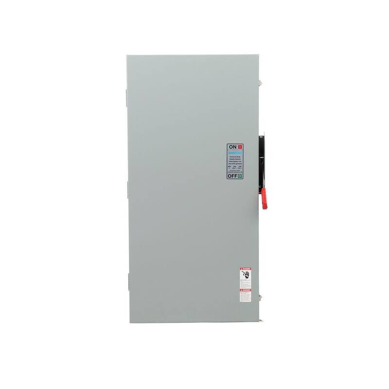 Siemens General Duty 400 Amp 240-Volt 3-Pole Indoor Fusible Safety Switch - GF325NA
